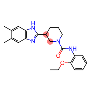 1-Piperidinecarboxamide,3-(5,6-dimethyl-1H-benzimidazol-2-yl)-N-(2-ethoxyphenyl)-(9CI)