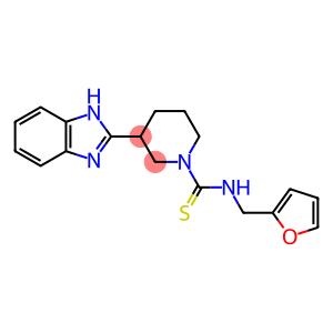 1-Piperidinecarbothioamide, 3-(1H-benzimidazol-2-yl)-N-(2-furanylmethyl)-