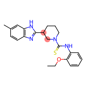 1-Piperidinecarbothioamide,N-(2-ethoxyphenyl)-3-(5-methyl-1H-benzimidazol-2-yl)-(9CI)