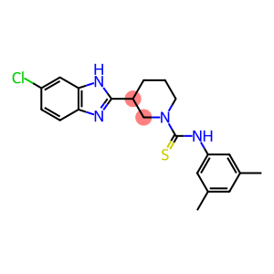 1-Piperidinecarbothioamide, 3-(6-chloro-1H-benzimidazol-2-yl)-N-(3,5-dimethylphenyl)-