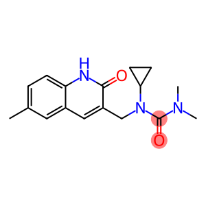 Urea, N-cyclopropyl-N-[(1,2-dihydro-6-methyl-2-oxo-3-quinolinyl)methyl]-N,N-dimethyl- (9CI)