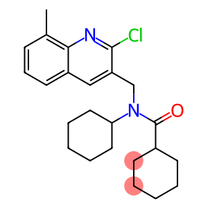 Cyclohexanecarboxamide, N-[(2-chloro-8-methyl-3-quinolinyl)methyl]-N-cyclohexyl-