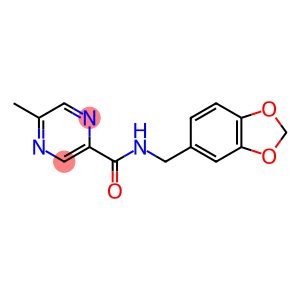 2-Pyrazinecarboxamide, N-(1,3-benzodioxol-5-ylmethyl)-5-methyl-