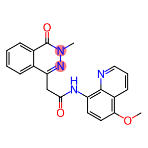 1-Phthalazineacetamide, 3,4-dihydro-N-(5-methoxy-8-quinolinyl)-3-methyl-4-oxo-