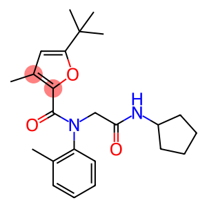 2-Furancarboxamide,N-[2-(cyclopentylamino)-2-oxoethyl]-5-(1,1-dimethylethyl)-3-methyl-N-(2-methylphenyl)-(9CI)