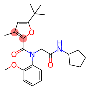 2-Furancarboxamide,N-[2-(cyclopentylamino)-2-oxoethyl]-5-(1,1-dimethylethyl)-N-(2-methoxyphenyl)-3-methyl-(9CI)