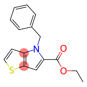 4H-Thieno[3,2-b]pyrrole-5-carboxylicacid,4-(phenylmethyl)-,ethylester(9CI)