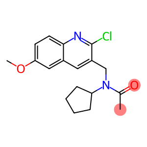 Acetamide, N-[(2-chloro-6-methoxy-3-quinolinyl)methyl]-N-cyclopentyl- (9CI)