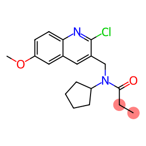 Propanamide, N-[(2-chloro-6-methoxy-3-quinolinyl)methyl]-N-cyclopentyl- (9CI)