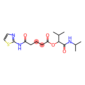 Pentanoic acid, 5-oxo-5-(2-thiazolylamino)-, 2-methyl-1-[[(1-methylethyl)amino]carbonyl]propyl ester (9CI)