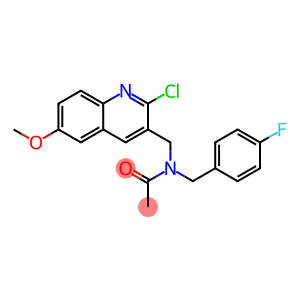 Acetamide, N-[(2-chloro-6-methoxy-3-quinolinyl)methyl]-N-[(4-fluorophenyl)methyl]- (9CI)