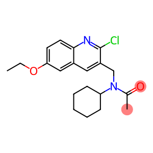 Acetamide, N-[(2-chloro-6-ethoxy-3-quinolinyl)methyl]-N-cyclohexyl- (9CI)