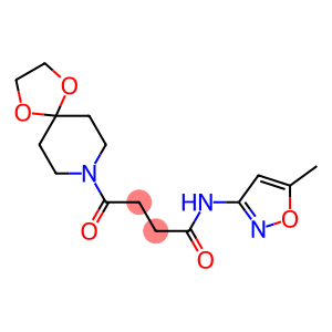 Butanamide, 4-(1,4-dioxa-8-azaspiro[4.5]dec-8-yl)-N-(5-methyl-3-isoxazolyl)-4-oxo- (9CI)