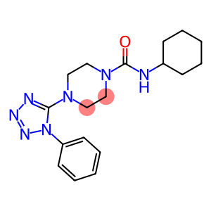 1-Piperazinecarboxamide,N-cyclohexyl-4-(1-phenyl-1H-tetrazol-5-yl)-(9CI)