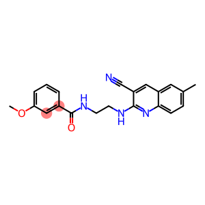 Benzamide, N-[2-[(3-cyano-6-methyl-2-quinolinyl)amino]ethyl]-3-methoxy- (9CI)