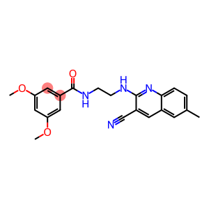 Benzamide, N-[2-[(3-cyano-6-methyl-2-quinolinyl)amino]ethyl]-3,5-dimethoxy- (9CI)