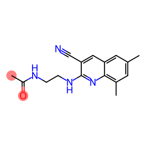 N-[2-[(3-cyano-6,8-dimethylquinolin-2-yl)amino]ethyl]acetamide