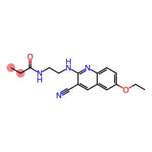 Propanamide, N-[2-[(3-cyano-6-ethoxy-2-quinolinyl)amino]ethyl]- (9CI)