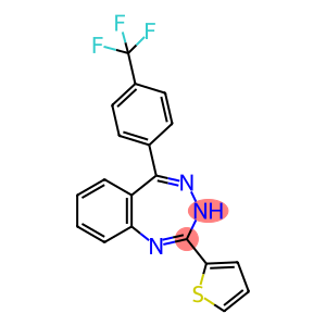 1H-1,3,4-Benzotriazepine,2-(2-thienyl)-5-[4-(trifluoromethyl)phenyl]-(9CI)