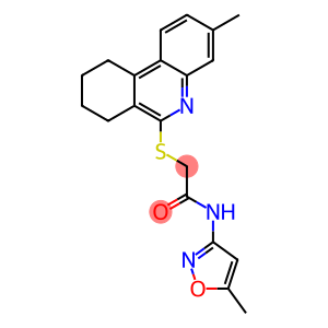 Acetamide, N-(5-methyl-3-isoxazolyl)-2-[(7,8,9,10-tetrahydro-3-methyl-6-phenanthridinyl)thio]-