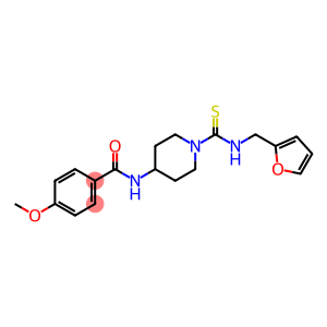 Benzamide, N-[1-[[(2-furanylmethyl)amino]thioxomethyl]-4-piperidinyl]-4-methoxy- (9CI)