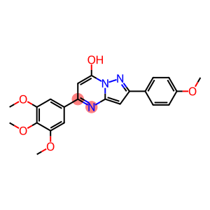 Pyrazolo[1,5-a]pyrimidin-7-ol, 2-(4-methoxyphenyl)-5-(3,4,5-trimethoxyphenyl)- (9CI)