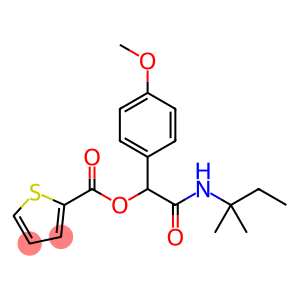 2-Thiophenecarboxylic acid, 2-[(1,1-dimethylpropyl)amino]-1-(4-methoxyphenyl)-2-oxoethyl ester