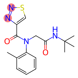 1,2,3-Thiadiazole-4-carboxamide, N-[2-[(1,1-dimethylethyl)amino]-2-oxoethyl]-N-(2-methylphenyl)-