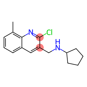 3-Quinolinemethanamine, 2-chloro-N-cyclopentyl-8-methyl-