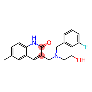 2(1H)-Quinolinone,3-[[[(3-fluorophenyl)methyl](2-hydroxyethyl)amino]methyl]-6-methyl-(9CI)