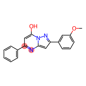 Pyrazolo[1,5-a]pyrimidin-7-ol, 2-(3-methoxyphenyl)-5-phenyl- (9CI)