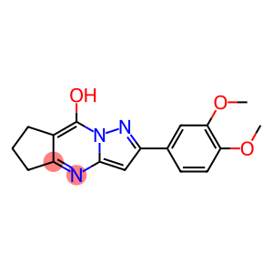 5H-Cyclopenta[d]pyrazolo[1,5-a]pyrimidin-8-ol,2-(3,4-dimethoxyphenyl)-6,7-dihydro-(9CI)