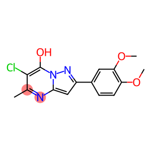 Pyrazolo[1,5-a]pyrimidin-7-ol, 6-chloro-2-(3,4-dimethoxyphenyl)-5-methyl- (9CI)