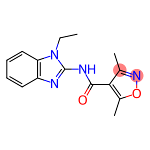 4-Isoxazolecarboxamide,N-(1-ethyl-1H-benzimidazol-2-yl)-3,5-dimethyl-(9CI)