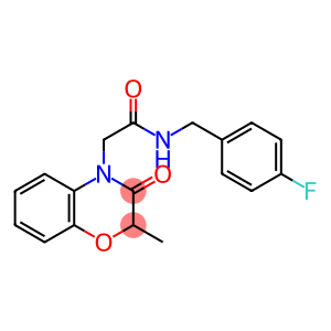 4H-1,4-Benzoxazine-4-acetamide,N-[(4-fluorophenyl)methyl]-2,3-dihydro-2-methyl-3-oxo-(9CI)