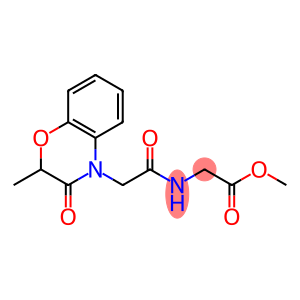 Glycine, N-[(2,3-dihydro-2-methyl-3-oxo-4H-1,4-benzoxazin-4-yl)acetyl]-, methyl ester (9CI)