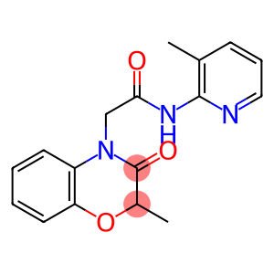 4H-1,4-Benzoxazine-4-acetamide, 2,3-dihydro-2-methyl-N-(3-methyl-2-pyridinyl)-3-oxo-