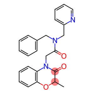 4H-1,4-Benzoxazine-4-acetamide,2,3-dihydro-2-methyl-3-oxo-N-(phenylmethyl)-N-(2-pyridinylmethyl)-(9CI)