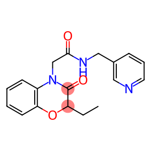 4H-1,4-Benzoxazine-4-acetamide, 2-ethyl-2,3-dihydro-3-oxo-N-(3-pyridinylmethyl)-