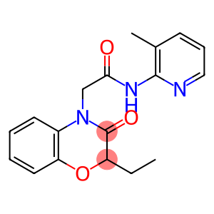 4H-1,4-Benzoxazine-4-acetamide, 2-ethyl-2,3-dihydro-N-(3-methyl-2-pyridinyl)-3-oxo-