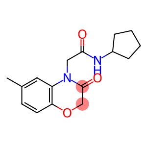 4H-1,4-Benzoxazine-4-acetamide,N-cyclopentyl-2,3-dihydro-6-methyl-3-oxo-(9CI)