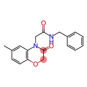 4H-1,4-Benzoxazine-4-acetamide,2,3-dihydro-6-methyl-3-oxo-N-(phenylmethyl)-(9CI)