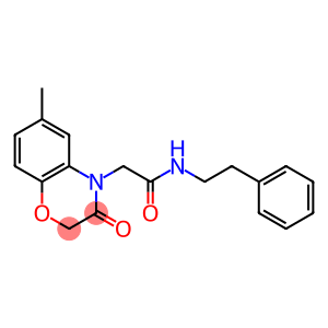 4H-1,4-Benzoxazine-4-acetamide,2,3-dihydro-6-methyl-3-oxo-N-(2-phenylethyl)-(9CI)