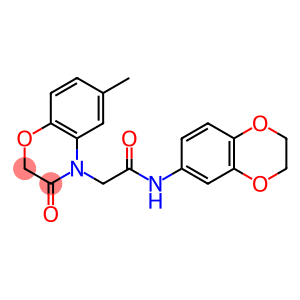 4H-1,4-Benzoxazine-4-acetamide,N-(2,3-dihydro-1,4-benzodioxin-6-yl)-2,3-dihydro-6-methyl-3-oxo-(9CI)