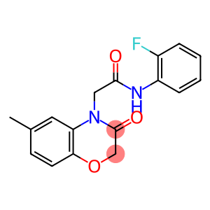 4H-1,4-Benzoxazine-4-acetamide,N-(2-fluorophenyl)-2,3-dihydro-6-methyl-3-oxo-(9CI)