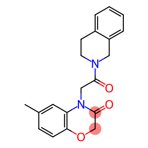 Isoquinoline, 2-[(2,3-dihydro-6-methyl-3-oxo-4H-1,4-benzoxazin-4-yl)acetyl]-1,2,3,4-tetrahydro- (9CI)