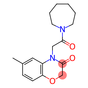 1H-Azepine,1-[(2,3-dihydro-6-methyl-3-oxo-4H-1,4-benzoxazin-4-yl)acetyl]hexahydro-(9CI)