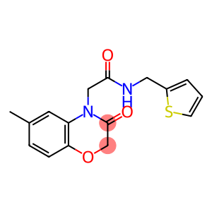 4H-1,4-Benzoxazine-4-acetamide, 2,3-dihydro-6-methyl-3-oxo-N-(2-thienylmethyl)-