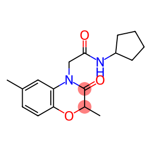 4H-1,4-Benzoxazine-4-acetamide,N-cyclopentyl-2,3-dihydro-2,6-dimethyl-3-oxo-(9CI)