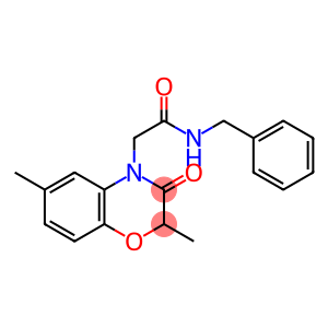 4H-1,4-Benzoxazine-4-acetamide, 2,3-dihydro-2,6-dimethyl-3-oxo-N-(phenylmethyl)-